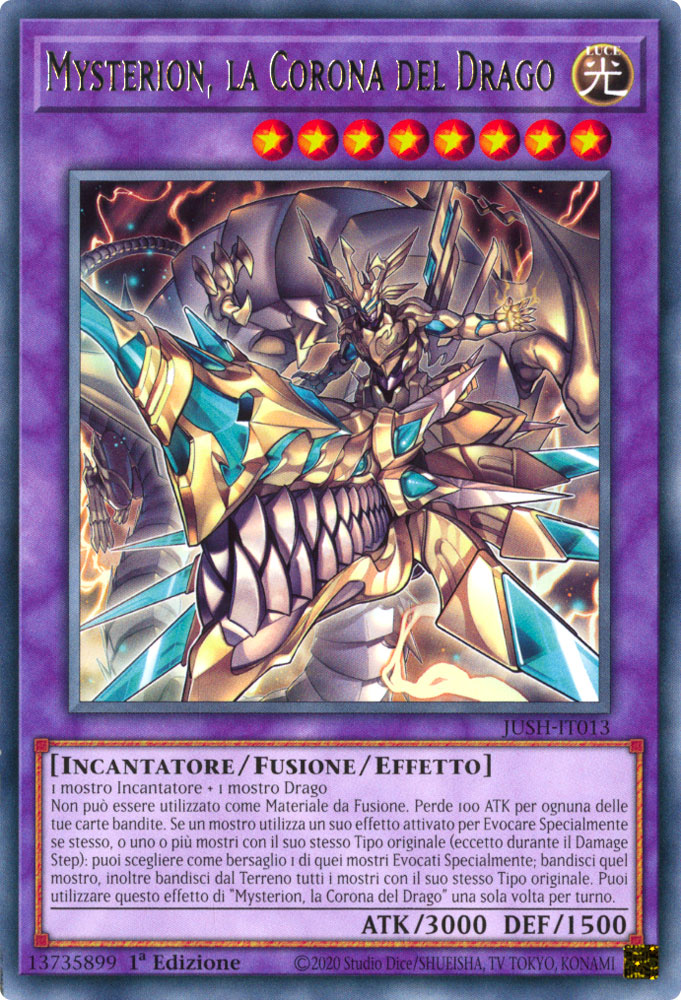JUSH-IT013 Mysterion, la Corona del Drago rara 1a Edizione (IT) -NEAR MINT-