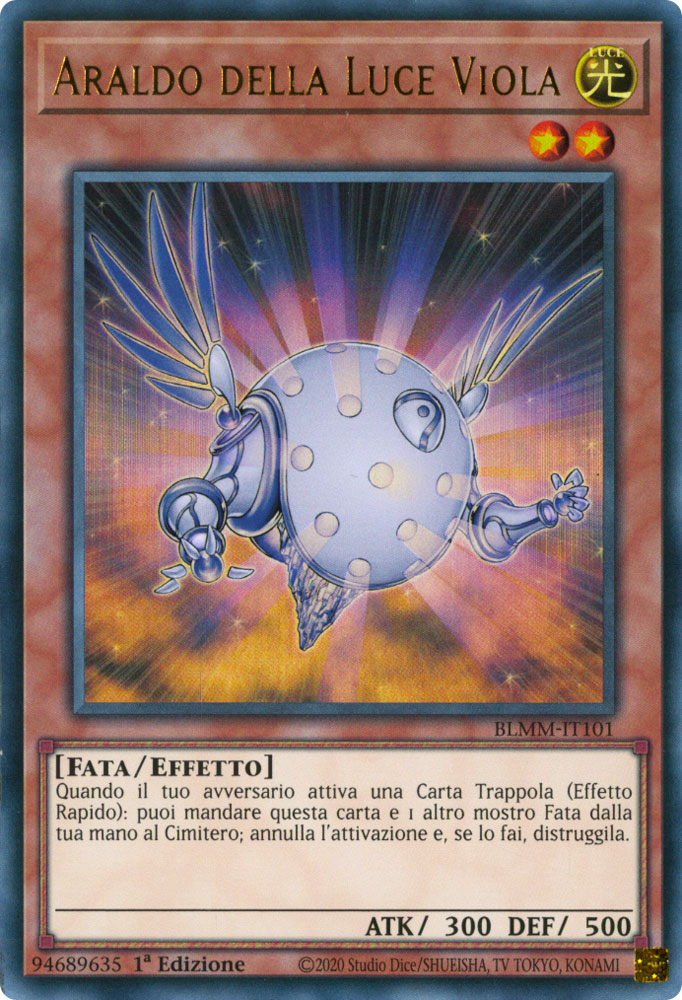 BLMM-IT101 Araldo della Luce Viola Ultra Rara 1a Edizione (IT) -NEAR MINT-