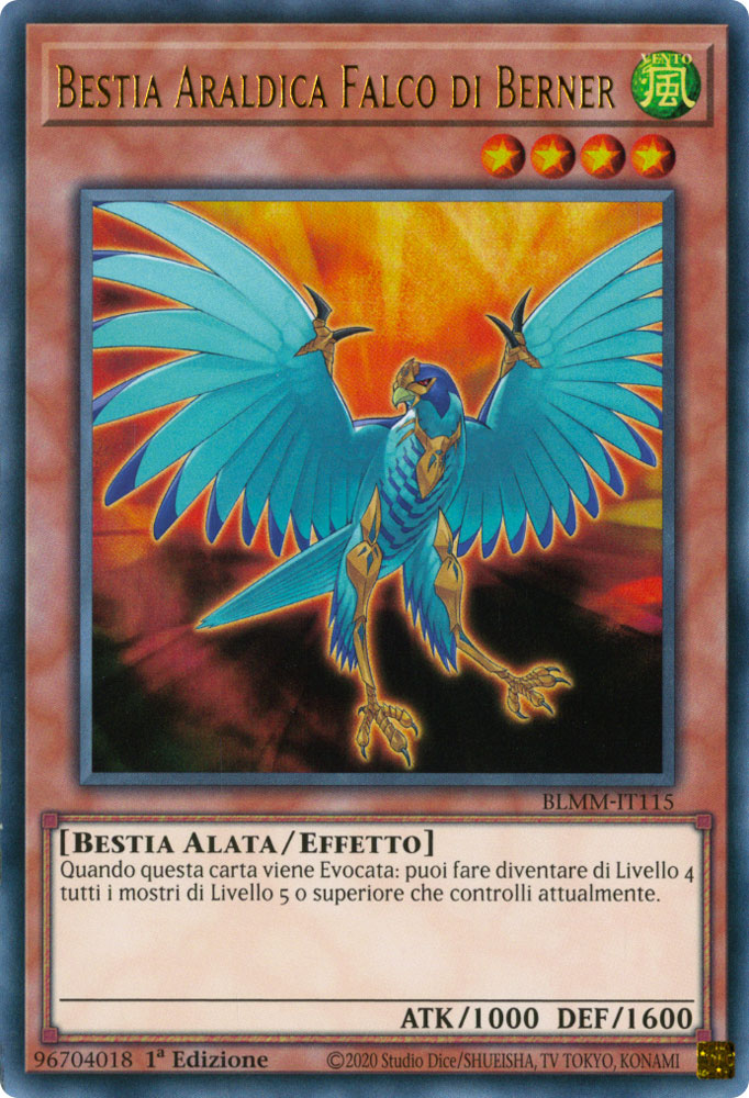 BLMM-IT115 Bestia Araldica Falco di Berner Ultra Rara 1a Edizione (IT) -NEAR MINT-