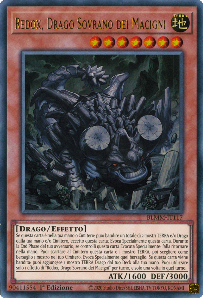 BLMM-IT117 Redox, Drago Sovrano dei Macigni Ultra Rara 1a Edizione (IT) -NEAR MINT-