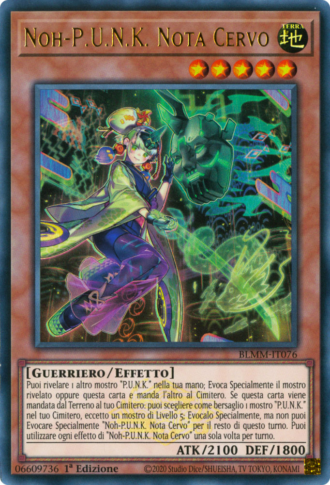 BLMM-IT076 Noh-P.U.N.K. Nota Cervo Ultra Rara 1a Edizione (IT) -NEAR MINT-