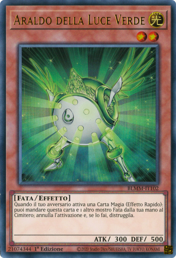 BLMM-IT102 Araldo della Luce Verde Ultra Rara 1a Edizione (IT) -NEAR MINT-
