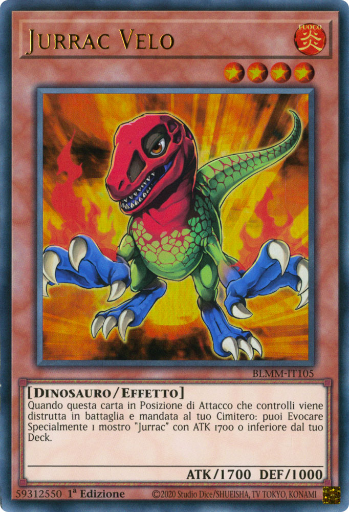 BLMM-IT105 Jurrac Velo Ultra Rara 1a Edizione (IT) -NEAR MINT-