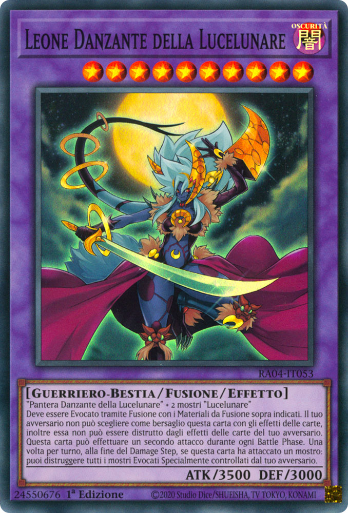 RA04-IT053 Leone Danzante della Lucelunare Super Rara 1a Edizione (IT) -NEAR MINT-