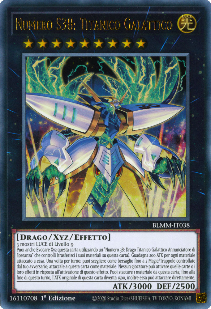 BLMM-IT038 Numero S38: Titanico Galattico Ultra Rara 1a Edizione (IT) -NEAR MINT-