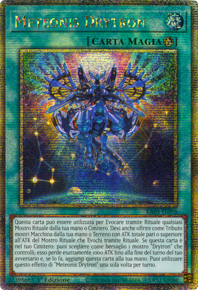 RA04-IT096 Meteonis Drytron Rara Segreta Quarto di Secolo 1a Edizione (IT) -NEAR MINT-