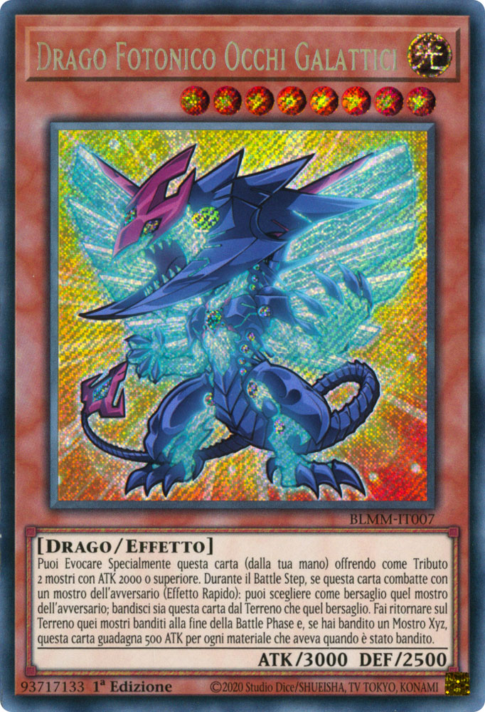 BLMM-IT007 Drago Fotonico Occhi Galattici Rara Segreta 1a Edizione (IT) -NEAR MINT-