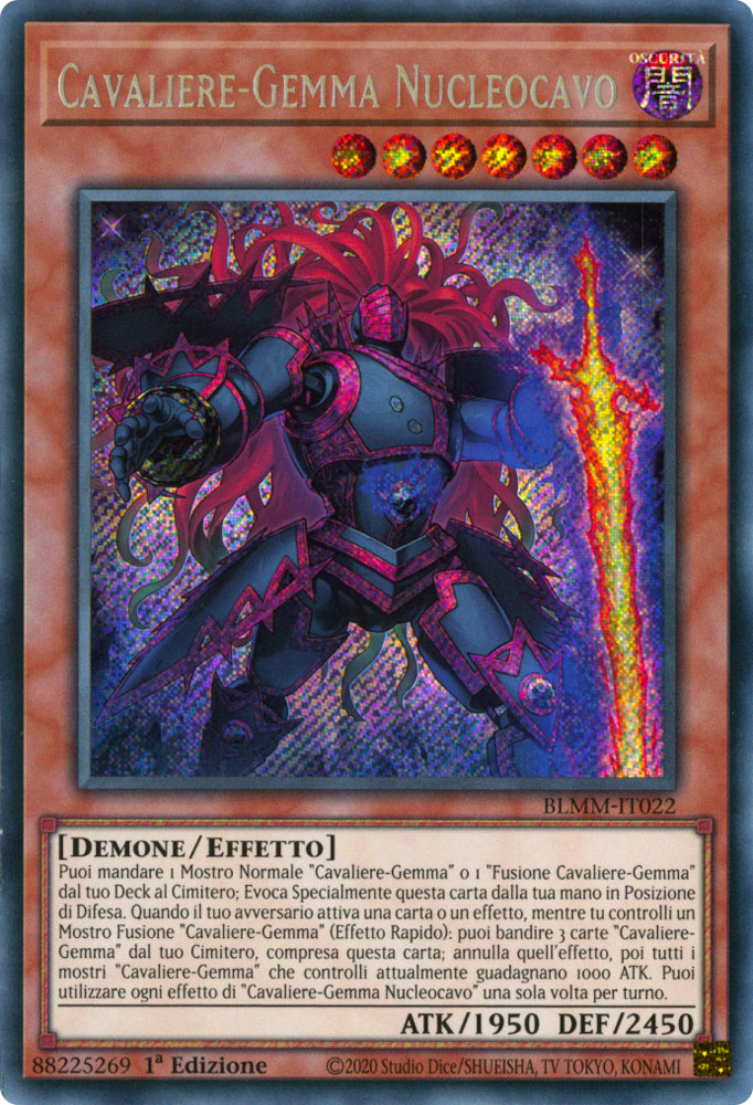 BLMM-IT022 Cavaliere-Gemma Nucleocavo Rara Segreta 1a Edizione (IT) -NEAR MINT-