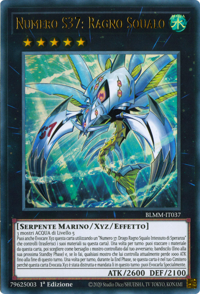 BLMM-IT037 Numero S37: Ragno Squalo Ultra Rara 1a Edizione (IT) -NEAR MINT-