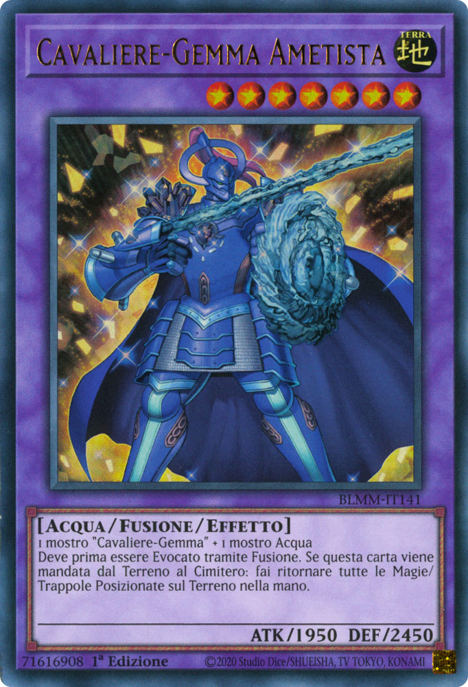 BLMM-IT141 Cavaliere-Gemma Ametista Ultra Rara 1a Edizione (IT) -NEAR MINT-