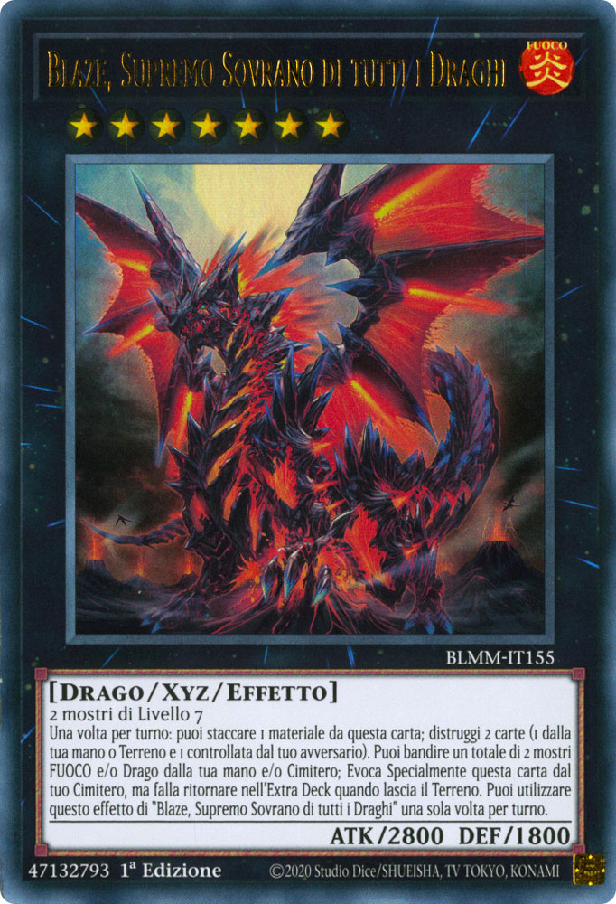 BLMM-IT155 Blaze, Supremo Sovrano di tutti i Draghi Ultra Rara 1a Edizione (IT) -NEAR MINT-