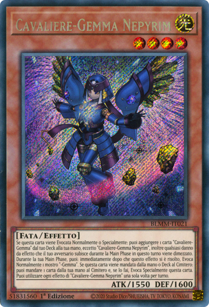 BLMM-IT021 Cavaliere-Gemma Nepyrim Rara Segreta 1a Edizione (IT) -NEAR MINT-