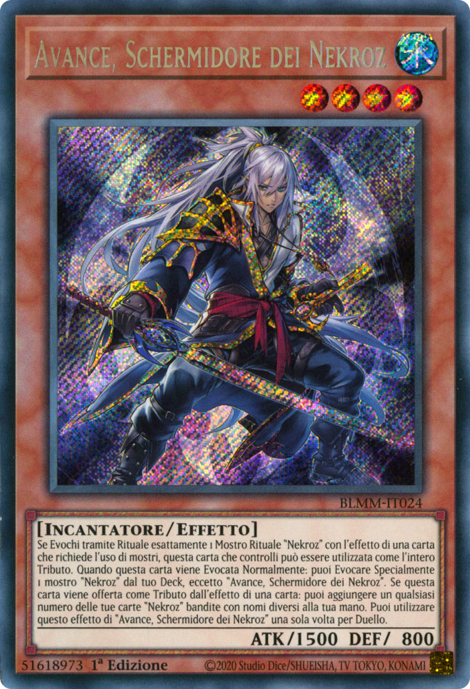 BLMM-IT024 Avance, Schermidore dei Nekroz Rara Segreta 1a Edizione (IT) -NEAR MINT-