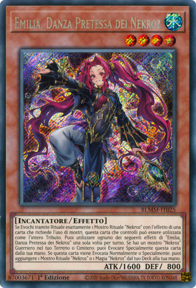 BLMM-IT025 Emilia, Danza Pretessa dei Nekroz Rara Segreta 1a Edizione (IT) -NEAR MINT-