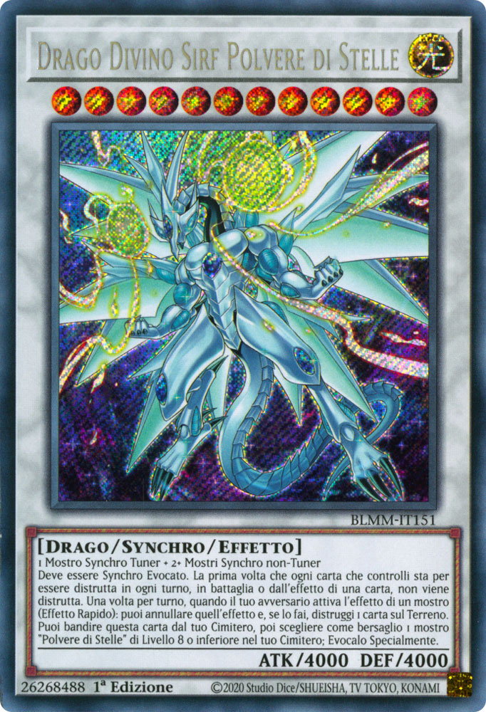 BLMM-IT151 Drago Divino Sirf Polvere di Stelle Rara Segreta 1a Edizione (IT) -NEAR MINT-