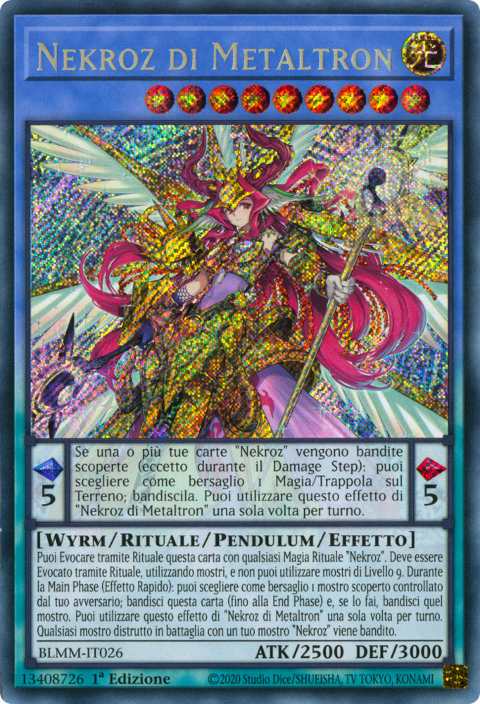BLMM-IT026 Nekroz di Metaltron Rara Segreta 1a Edizione (IT) -NEAR MINT-