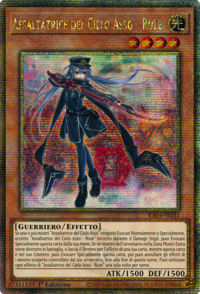 RA04-IT031 Assaltatrice del Cielo Asso - Roze Rara Segreta Quarto di Secolo 1a Edizione (IT) -NEAR MINT-