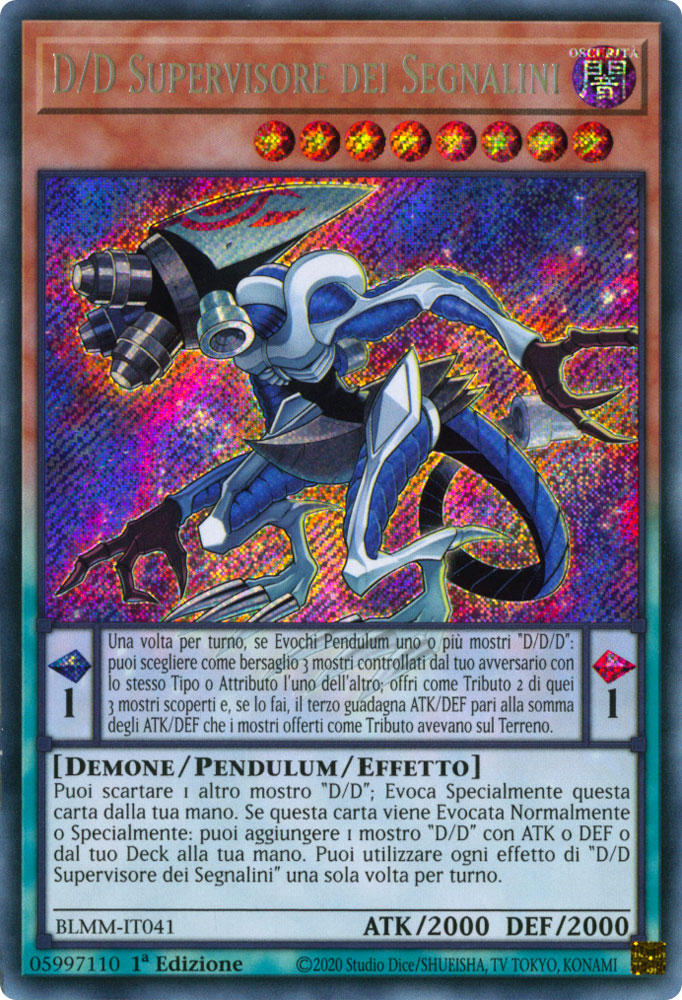 BLMM-IT041 D/D Supervisore dei Segnalini Rara Segreta 1a Edizione (IT) -NEAR MINT-