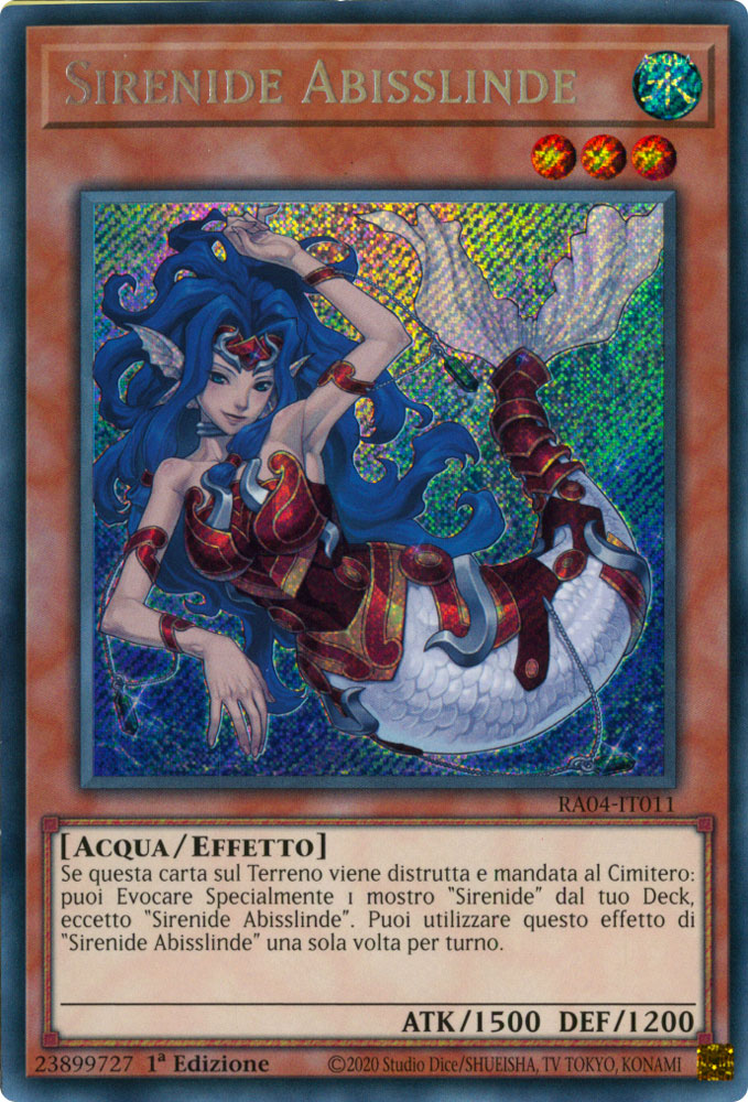 RA04-IT011 Sirena Abisslinde Rara Segreta 1a Edizione (IT) -NEAR MINT-