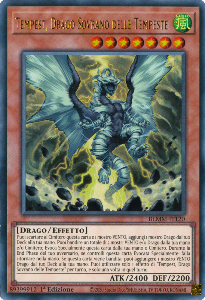 BLMM-IT120 Tempest, Drago Sovrano delle Tempeste Ultra Rara 1a Edizione (IT) -NEAR MINT-