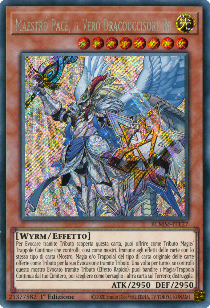 BLMM-IT127 Maestro Pace, il Vero Dracouccisore Re Rara Segreta 1a Edizione (IT) -NEAR MINT-