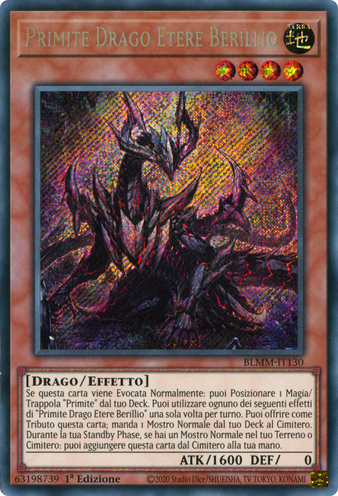 BLMM-IT130 Primite Drago Etere Berillio Rara Segreta 1a Edizione (IT) -NEAR MINT-