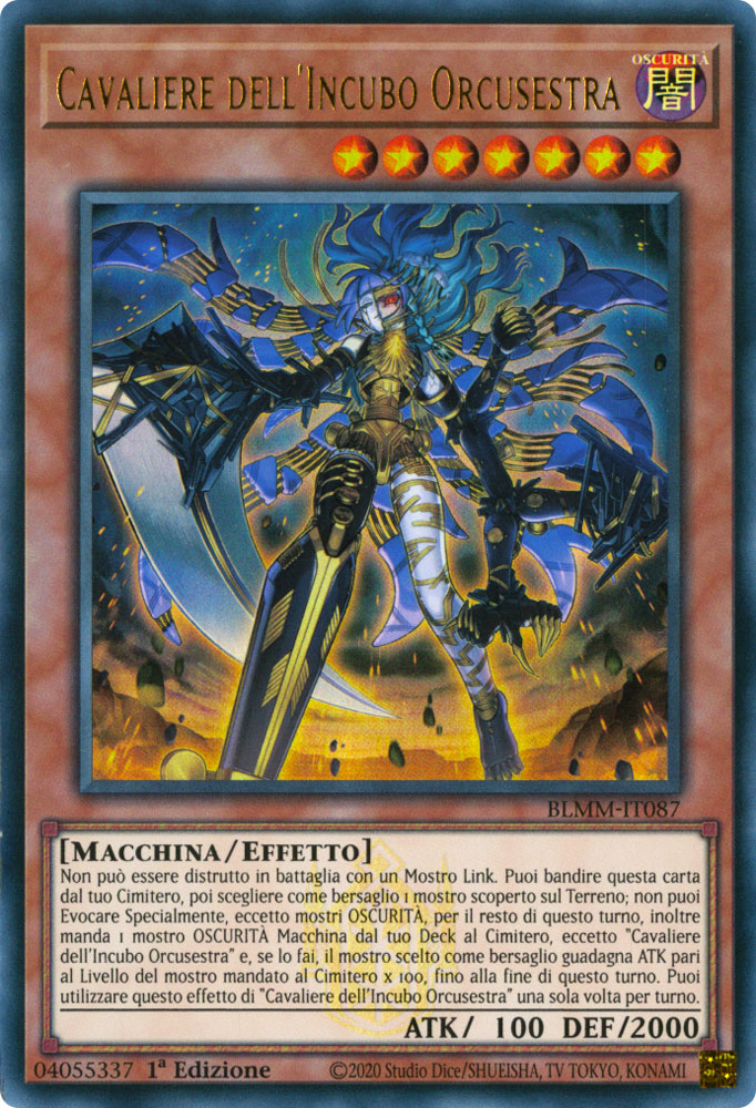 BLMM-IT087 Cavaliere dell'Incubo Orcusestra Ultra Rara 1a Edizione (IT) -NEAR MINT-