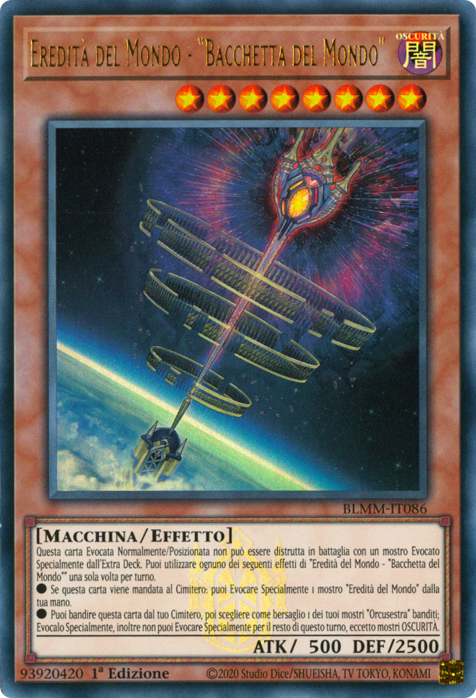 BLMM-IT086 Eredita' del Mondo - ''Bacchetta del Mondo'' Ultra Rara 1a Edizione (IT) -NEAR MINT-