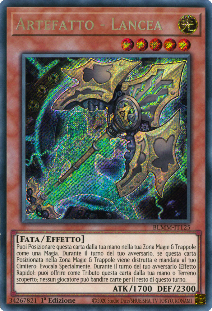 BLMM-IT125 Artefatto - Lancea Rara Segreta 1a Edizione (IT) -NEAR MINT-