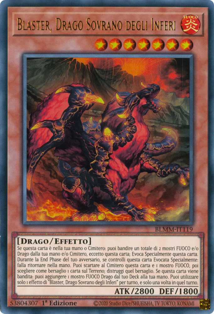 BLMM-IT119 Blaster, Drago Sovrano degli Inferi Ultra Rara 1a Edizione (IT) -NEAR MINT-
