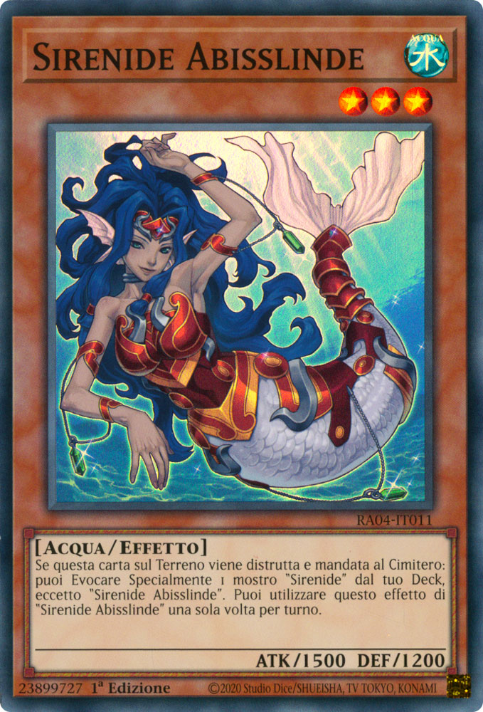 RA04-IT011 Sirena Abisslinde Super Rara 1a Edizione (IT) -NEAR MINT-