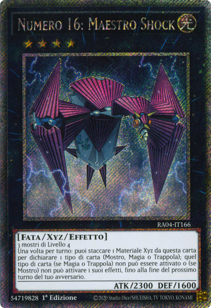RA04-IT166 Numero 16: Maestro Shock Platinum Segreta 1a Edizione (IT) -NEAR MINT-