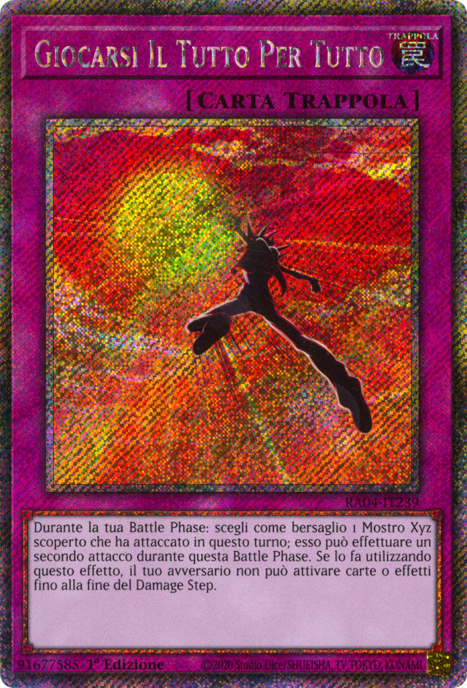 RA04-IT239 Giocarsi il Tutto per Tutto Platinum Segreta 1a Edizione (IT) -NEAR MINT-