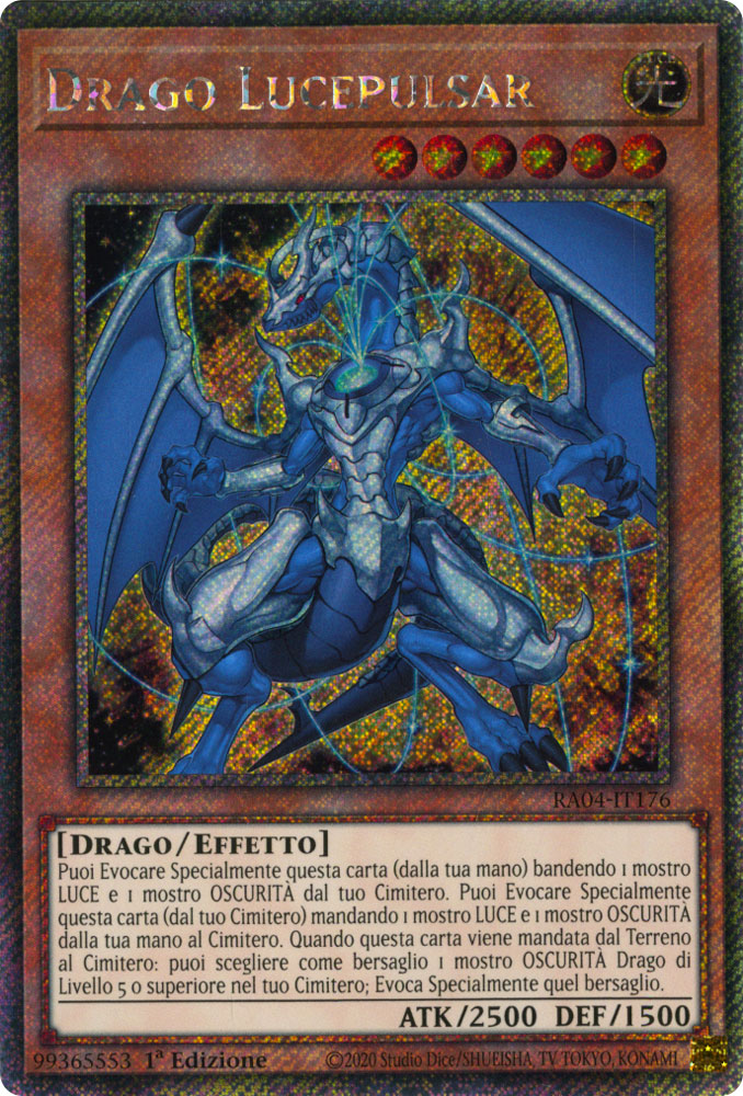 RA04-IT176 Drago Lucepulsar Platinum Segreta 1a Edizione (IT) -NEAR MINT-
