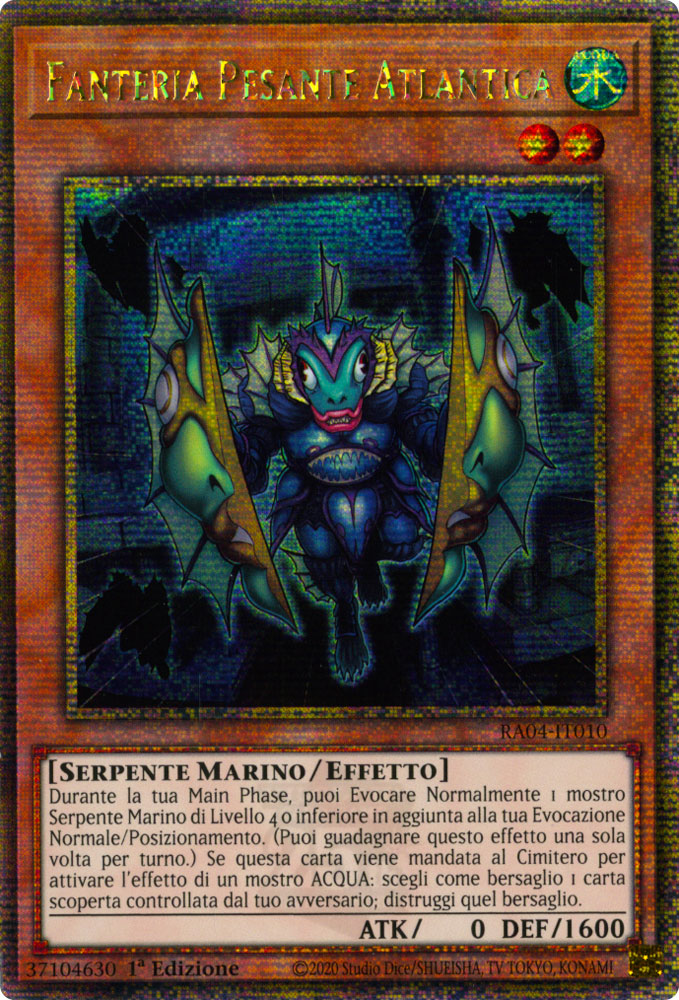 RA04-IT010 Fanteria Pesante Atlantica Rara Segreta Quarto di Secolo 1a Edizione (IT) -NEAR MINT-