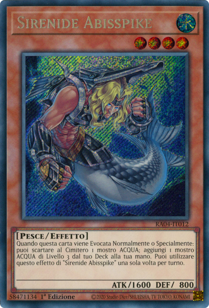 RA04-IT012 Sirena Abisspike Rara Segreta 1a Edizione (IT) -NEAR MINT-