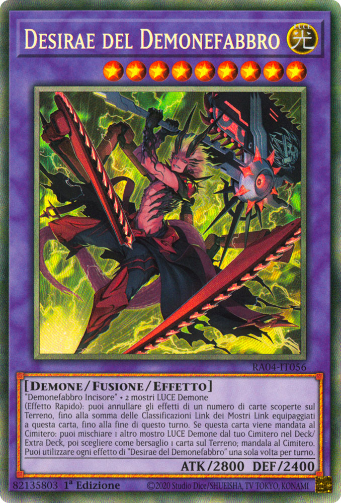 RA04-IT056 Desirae del Demonefabbro Rara Collector 1a Edizione (IT) -NEAR MINT-