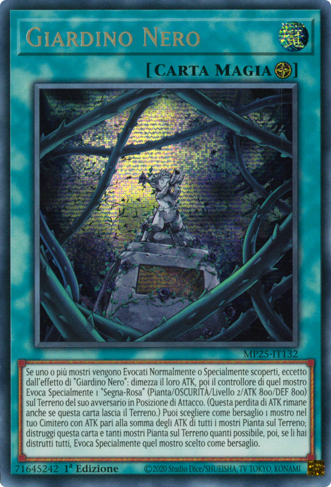 MP25-IT132 Giardino Nero Rara Segreta 1a Edizione (IT) -NEAR MINT-