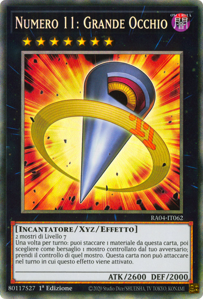 RA04-IT062 Numero 11: Grande Occhio Rara Collector 1a Edizione (IT) -NEAR MINT-