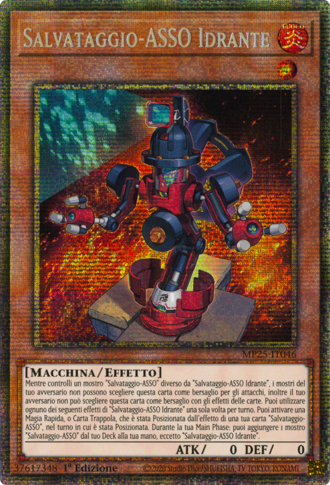 MP25-IT046 Salvataggio-ASSO Idrante Rara Starlight 1a Edizione (IT) -NEAR MINT-