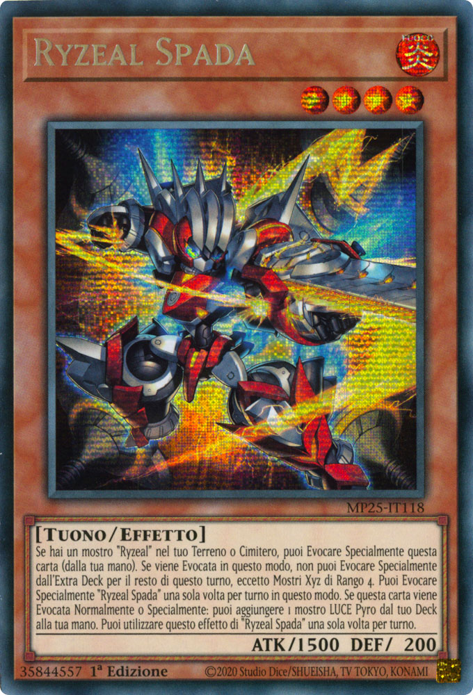 MP25-IT118 Ryzeal Spada Rara Segreta 1a Edizione (IT) -NEAR MINT-