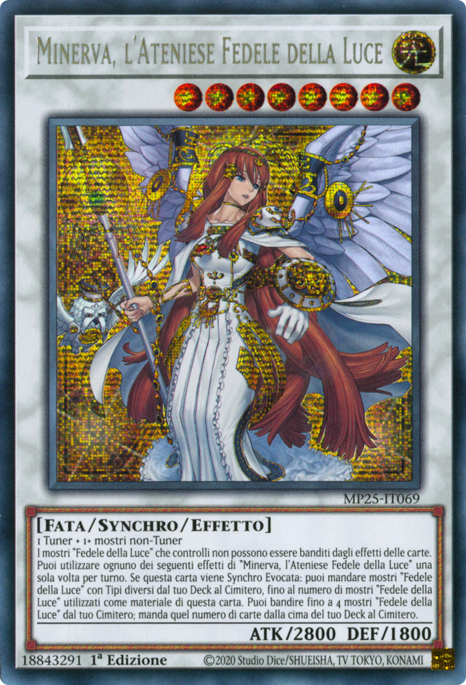 MP25-IT069 Minerva, l'Ateniese Fedele della Luce Rara Segreta 1a Edizione (IT) -NEAR MINT-
