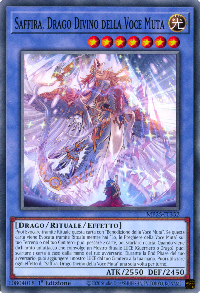 MP25-IT352 Saffira, Drago Divino della Voce Muta Comune 1a Edizione (IT) -NEAR MINT-