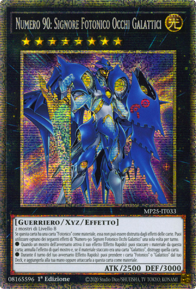 MP25-IT033 Numero 90: Signore Fotonico Occhi Galattici Rara Starlight 1a Edizione (IT) -NEAR MINT-