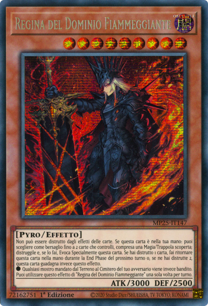 MP25-IT147 Regina del Dominio Fiammeggiante Rara Segreta 1a Edizione (IT) -NEAR MINT-