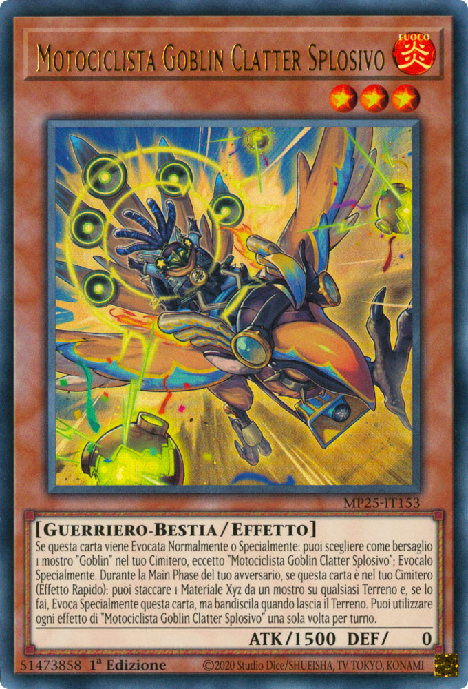MP25-IT153 Motociclista Goblin Catter Splosivo Ultra Rara 1a Edizione (IT) -NEAR MINT-