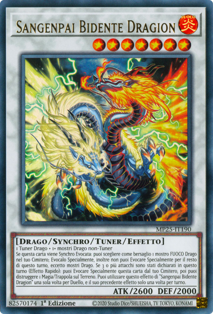 MP25-IT190 Sangenpai Bidente Dragion Ultra Rara 1a Edizione (IT) -NEAR MINT-