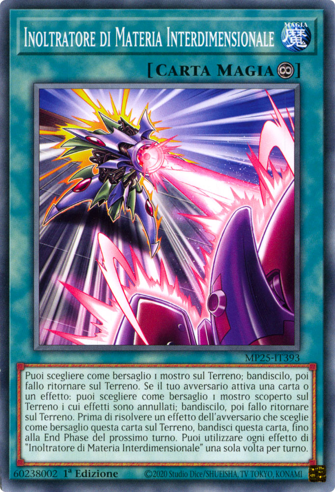 MP25-IT393 Inoltratore di Materia Interdimensionale Comune 1a Edizione (IT) -NEAR MINT-