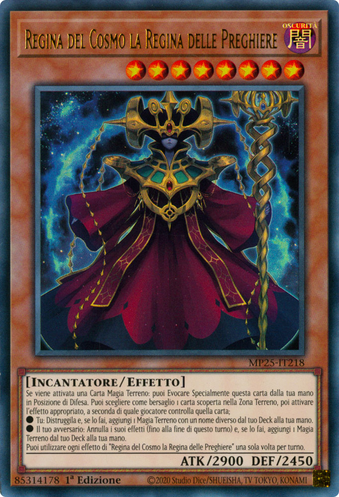 MP25-IT218 Regina del Cosmo la Regina delle Preghiere Ultra Rara 1a Edizione (IT) -NEAR MINT-