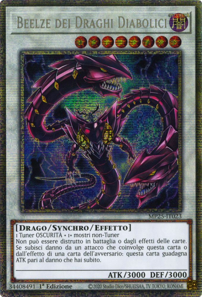 MP25-IT023 Beelze dei Draghi Diabolici Rara Starlight 1a Edizione (IT) -NEAR MINT-